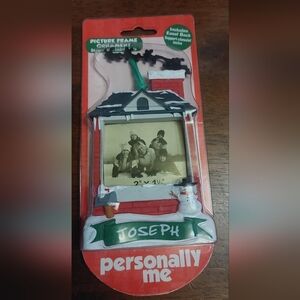 Joseph Christmas Picture Frame Ornament